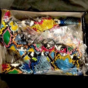 DONATED Multicolored laced sandals